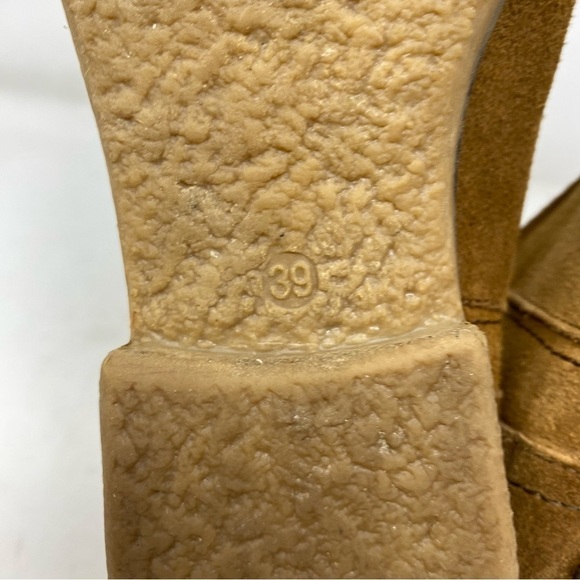 Fat Face Boots Women’s 39 Brown Suede Maine Wool Fleece Made in Portugal US8 - Picture 7 of 8